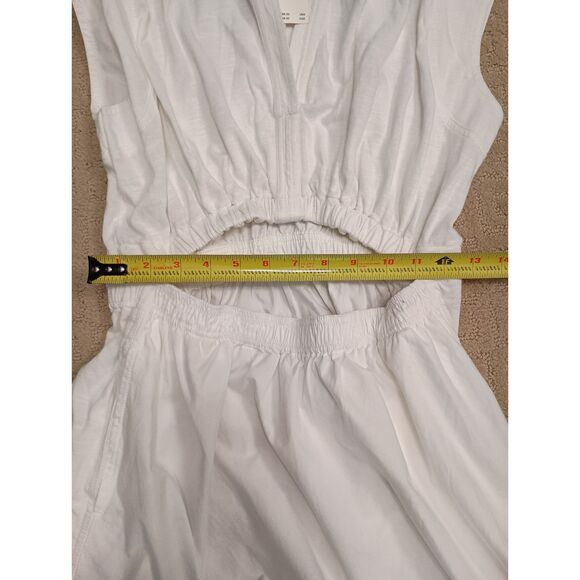 NWT Anthropologie Dress Womens Size Medium White Mini Cut Out - Picture 7 of 10